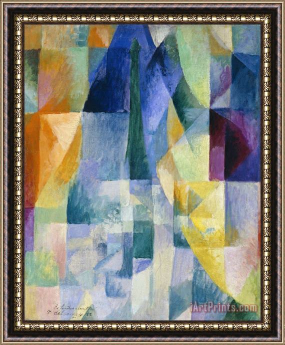 Robert Delaunay Simultaneous Windows (2nd Motif, 1st Part) (les Fenetres Simultanees [2e Motif, 1re Partie]) Framed Painting